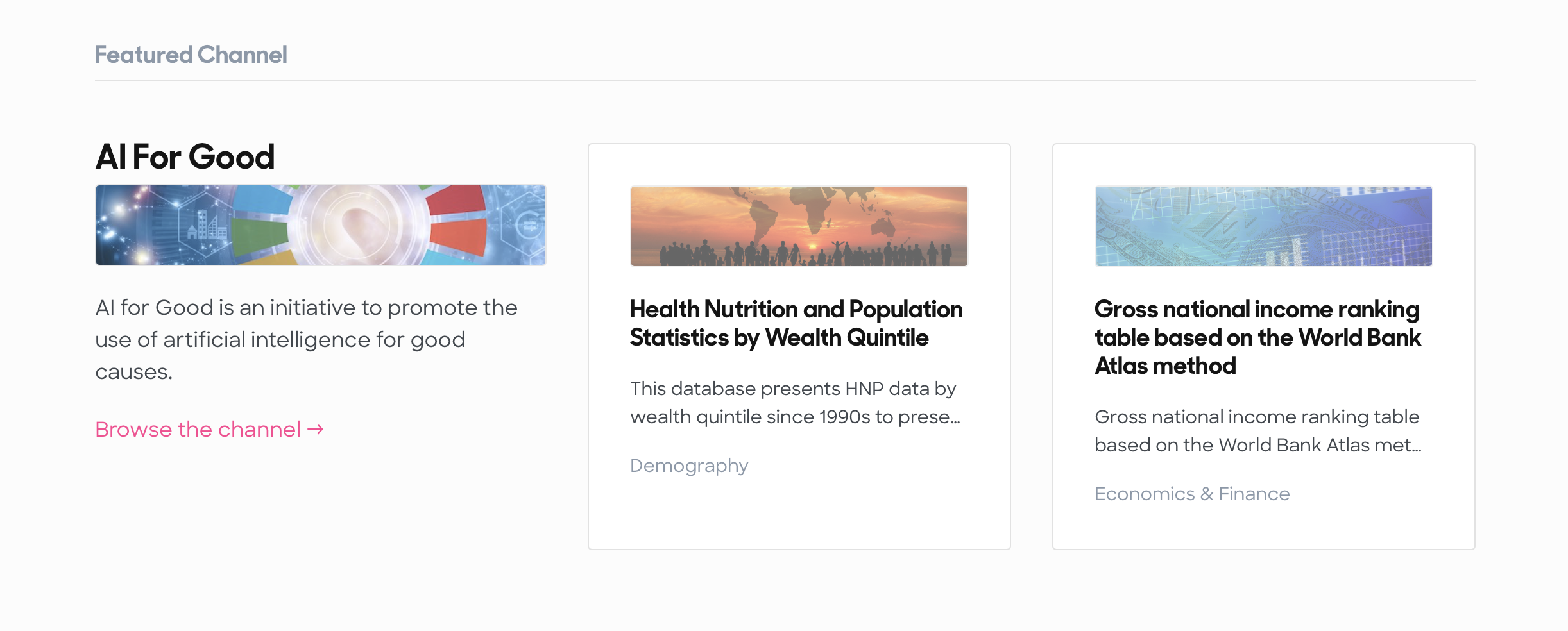 AI For Good as a Featured Channel on commons.oceanprotocol.com