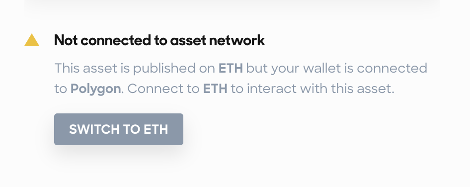 One remaining place where user wallet switching is still important.
