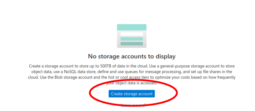 Create a storage account - 2