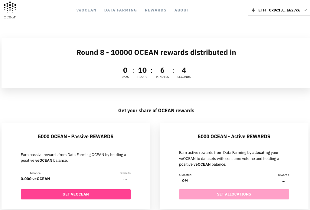 veOcean homepage