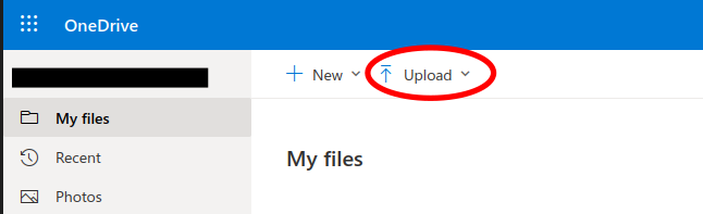 Upload a file