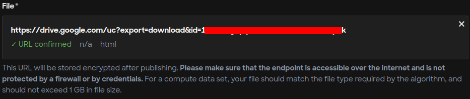 Publish - GDrive file