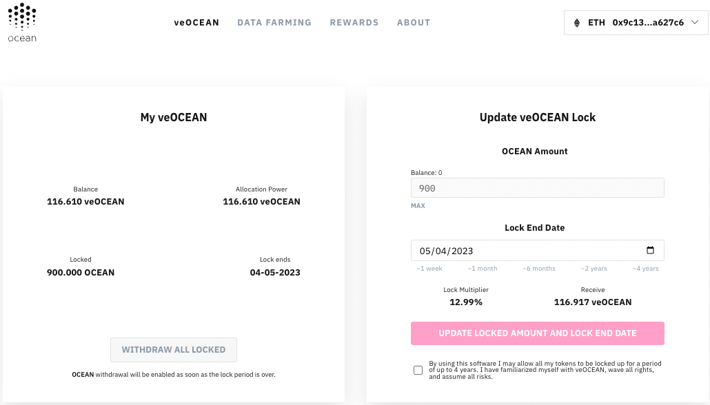 veOcean Lock