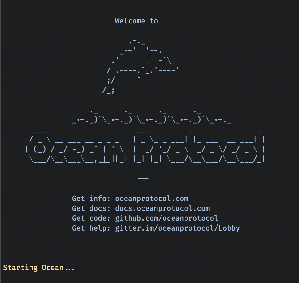 Output of start_ocean.sh