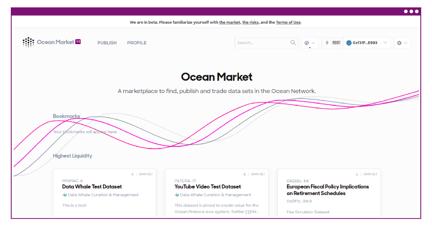 Ocean Market Homepage