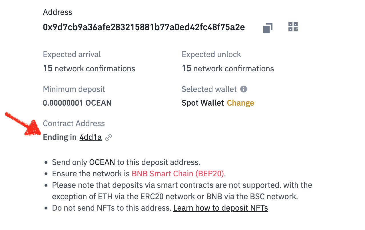 Binance deposit